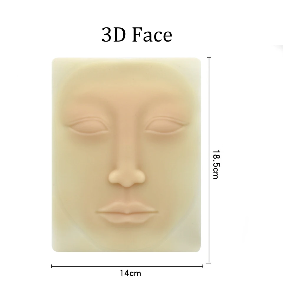 as picture shows 3D Силиконовый Перманентный макияж, татуировка, тренировка, поддельная кожа, пустые глаза, губы, лицо, для микроблейдинга, татуировка, машина для начинающих - Цвет: as picture shows
