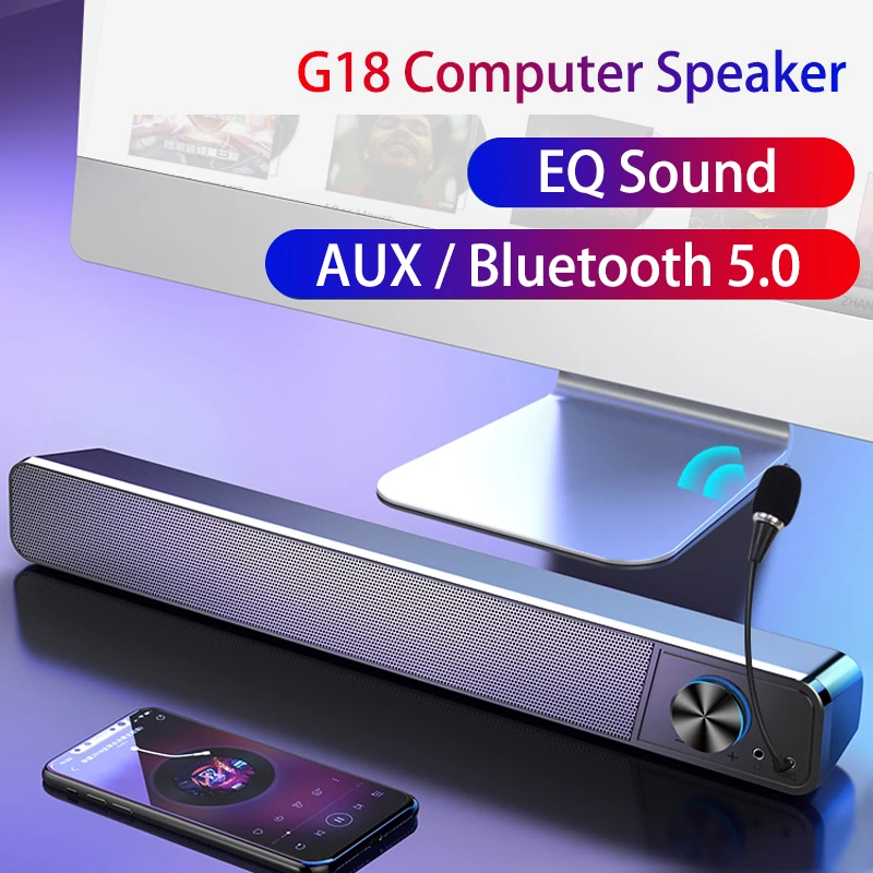 Barra de sonido bluetooth para pc y ordenador, bluetooth, sistema de cine en casa para tv|Altavoces para - AliExpress