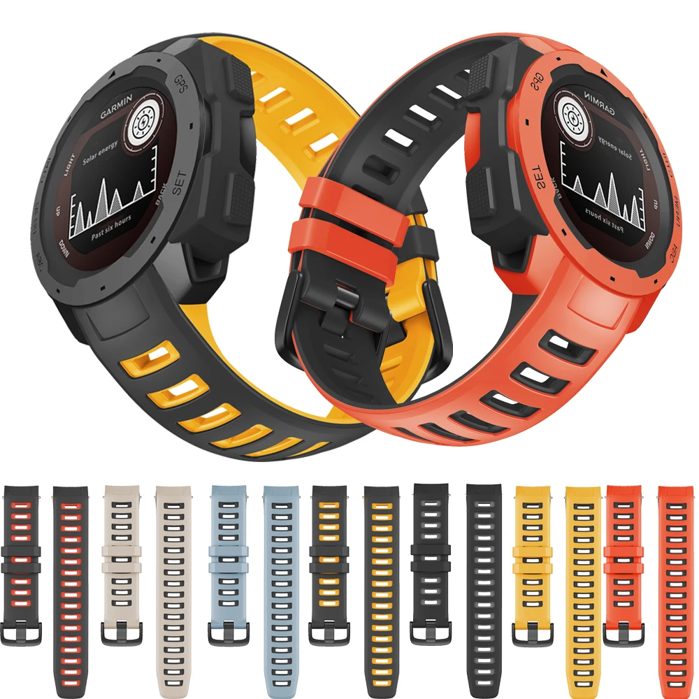 

Сменный силиконовый ремешок для часов Garmin Instinct, тактические/Солнечные аксессуары