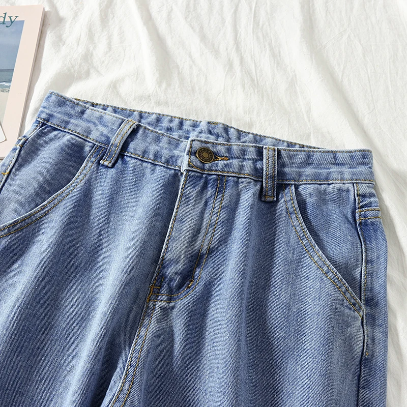 G1424 весна лето новые женские модные тонкие с высокой талией узкие и прямые мешковатые джинсы дешево оптом