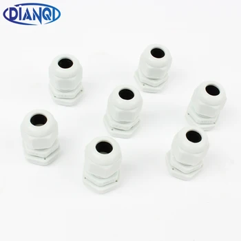 

10pcs IP68 PG7 for 3-6.5mm PG9 PG11 PG13.5 PG16 Wire Cable White Black Waterproof Nylon Plastic Cable Gland Connector No Gasket