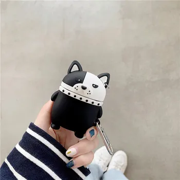 

Cute Dogs Box Case For Airpods 2 1 Wireless Bluetooth Headset Silicone Cover Earphone Protective Cases for Airpods 2 1
