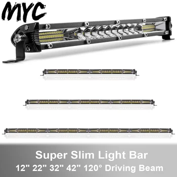 

Super Bright Slim Mini Offroad Led Light Bar For 4x4 Off road Truck UTV Auto Lada Niva ATV 4WD 12V 24V Driving Work Barra Lights