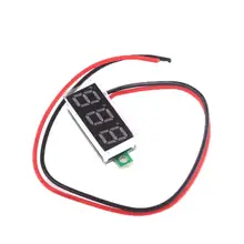 Dc 0-30 в 2 провода светодиодный дисплей Цифровой Вольтметр напряжения панель для макетной платы важные принадлежности для вольтметра