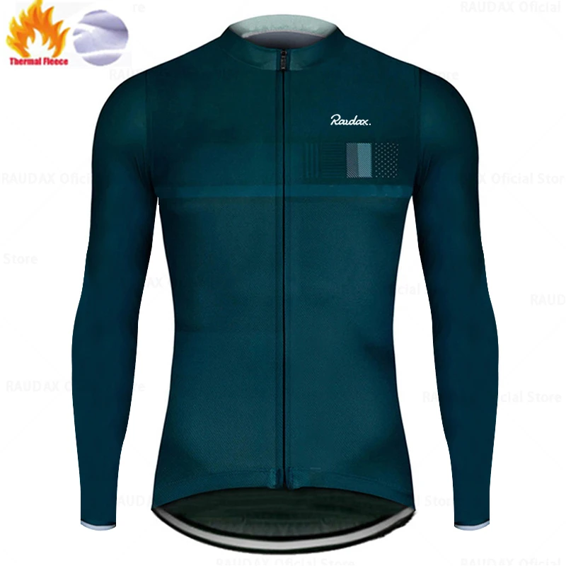 Men Winter Jackets 2021 Team Raudax Cycling Clothing MTB Long Sleeve Jerseys Ropa Ciclismo Triathlon Kits | Спорт и развлечения