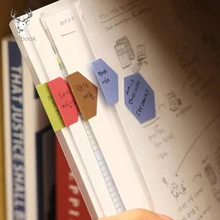 

48pcs/2 Sheet Candy Color Index Sticky Notes Notebook Planner Accessories Tool Index Sticky Sticker Message Notes Scratch Pad