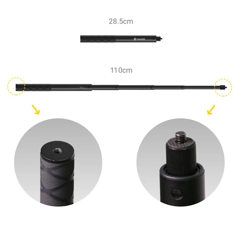 Insta360 один R пуля время Комплект вращения ручка + 1/4 Selfie Stick с Bluetooth Контролируемая