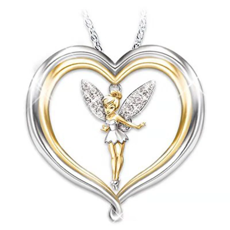 Yoziron-New-Arrival-Flower-Fairy-Elf-Necklace-For-Women-Female-Heart-Shaped-Cute-Pendant-Necklace-Jewelry (1)