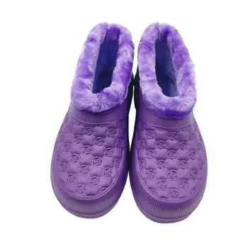 

winter boots; unisex; a pair of new plain men's winter boots; warm waterproof ski shoes with plush lining on non-slip soles