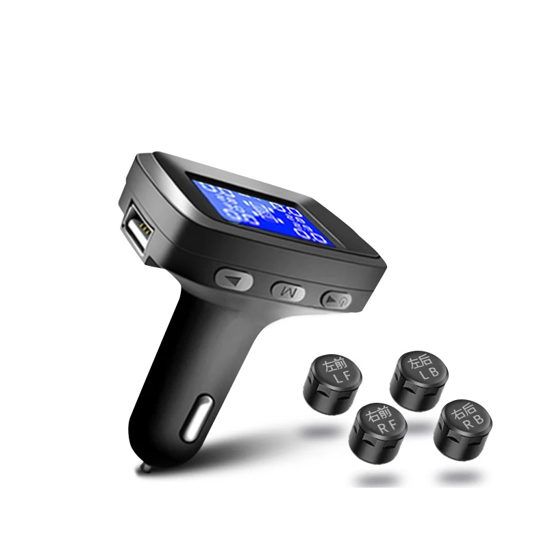 

TOSPRA Smart Car TPMS Tyre Pressure Monitoring System Solar Power Digital LCD Display Auto Security Alarm Systems Tyre Pressure