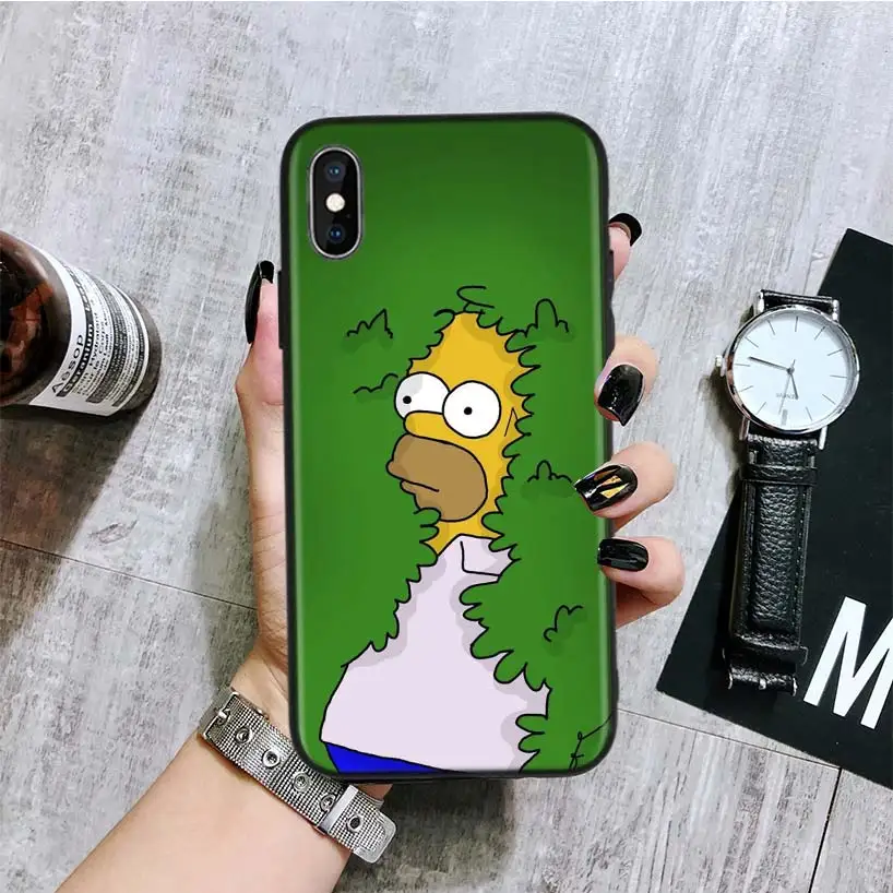 Черный чехол для телефона Simpsons для Apple IPhone 11 Pro XS MAX XR 7 8 6 6S Plus X 10 Ten 5 5S SE Coque Shell - Цвет: BA291-5