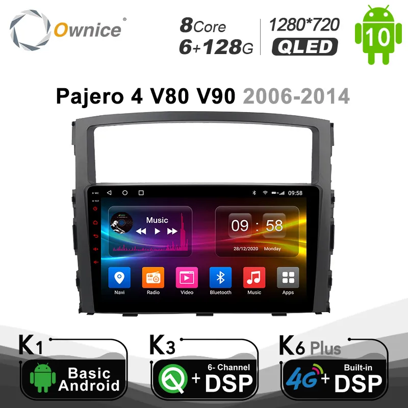 Ownice Octa Core 4G LTE DSP автомобильная навигация Android 10 0 радио GPS для Mitsubishi Pajero 4 V80 V90 2006-2014