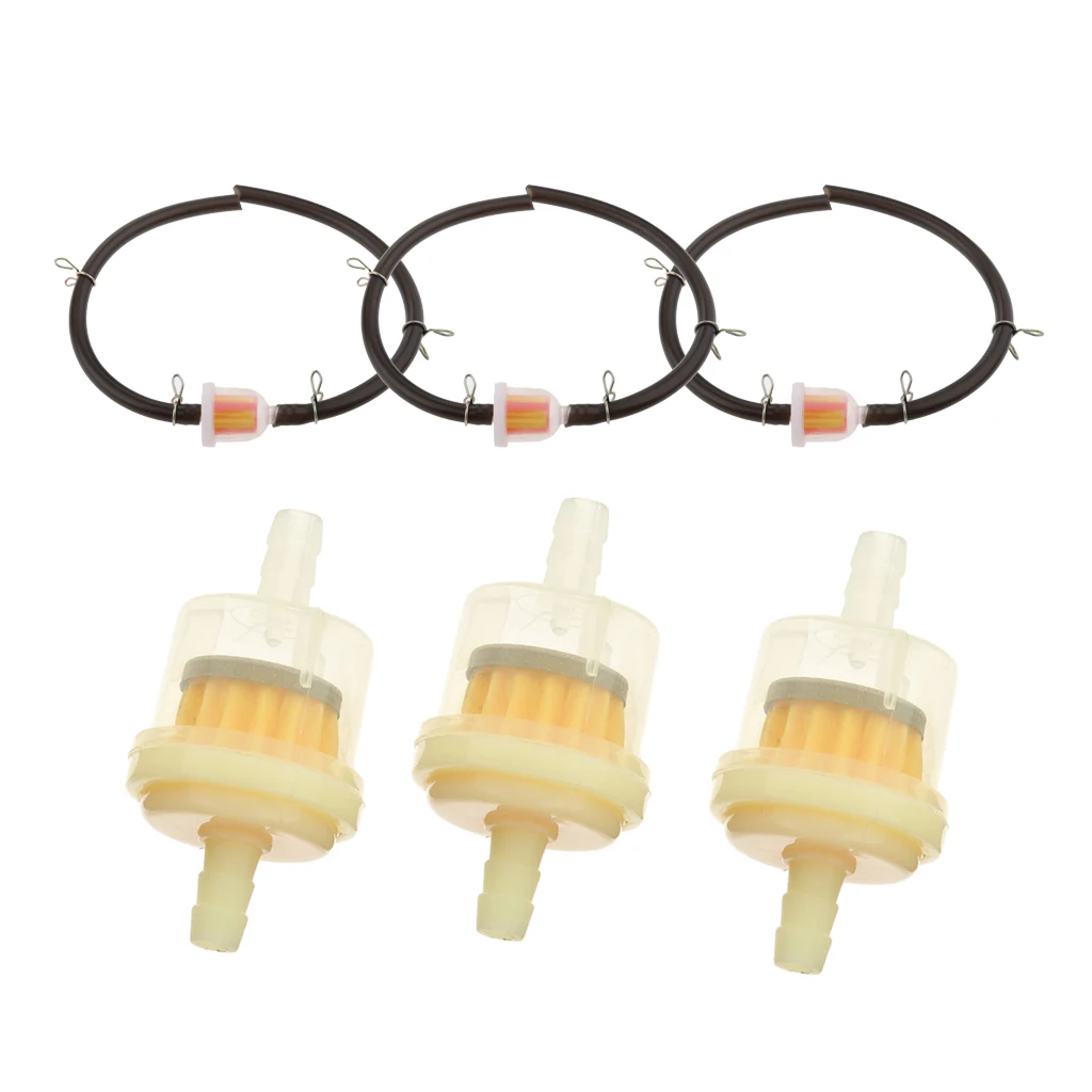 6PCs Mini Moto Gas Hose Line Fuel Filter Tube for 47cc 49cc Chinese Quad ATV 4-Wheeler Dirt Pocket Bike Mini Motorcycle