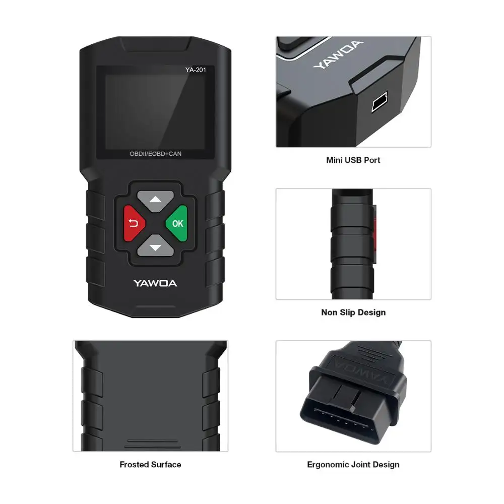 Ediag YA201 считыватель кодов OBDII/EOBD YA 201 автоматический диагностический инструмент