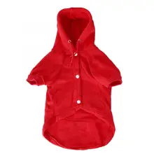 Футболка для домашних животных, хлопковая зимняя Милая Красная одежда для собак, худи для маленьких собак, куртка для щенков, одежда для собак, одежда для отдыха