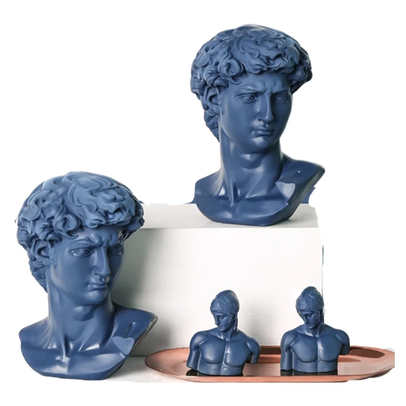

Nordic Style Color Apollo Statue Goddess Statue Plaster Photography Props David Desktop Creative Home Decoration Resin