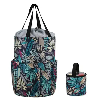 

2pcs Yarn Storage Tote Knitting Crochet Organizer With Mini Yarn Drum Home Storage Bags High-quality Yarn Holders