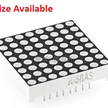 2 шт. цифровая трубка 8*8 матричный светодиодный точечно-матричный 1,9/3,0/3,75/5,0 мм общий анод/катод с красной подсветкой ЖК-дисплей цифровой Дисплей трубка AS/BS