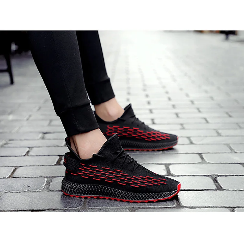 

Men Sports Shoes Fish Scale Elastic Breathable Lightweight Anti-slip Casual Shoes N66