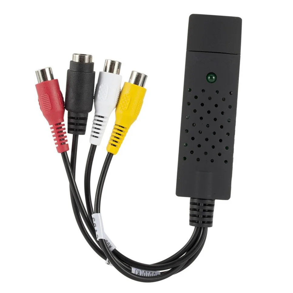 BGGQGG USB2.0 VHS To DVD Converter Convert Analog Video To Digital Format Audio Video DVD VHS Record Capture Card PC adapter