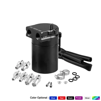 

1pcs Universal Oil Catch Reservoir Breather Can Tank With/Without Filter Kit Aluminum Alloy Vehicle Modification Parts