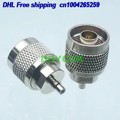 

DHL 50pcs Conversion Adapter N male M to SMC male M RF connector for Communication adapter connector 22cs