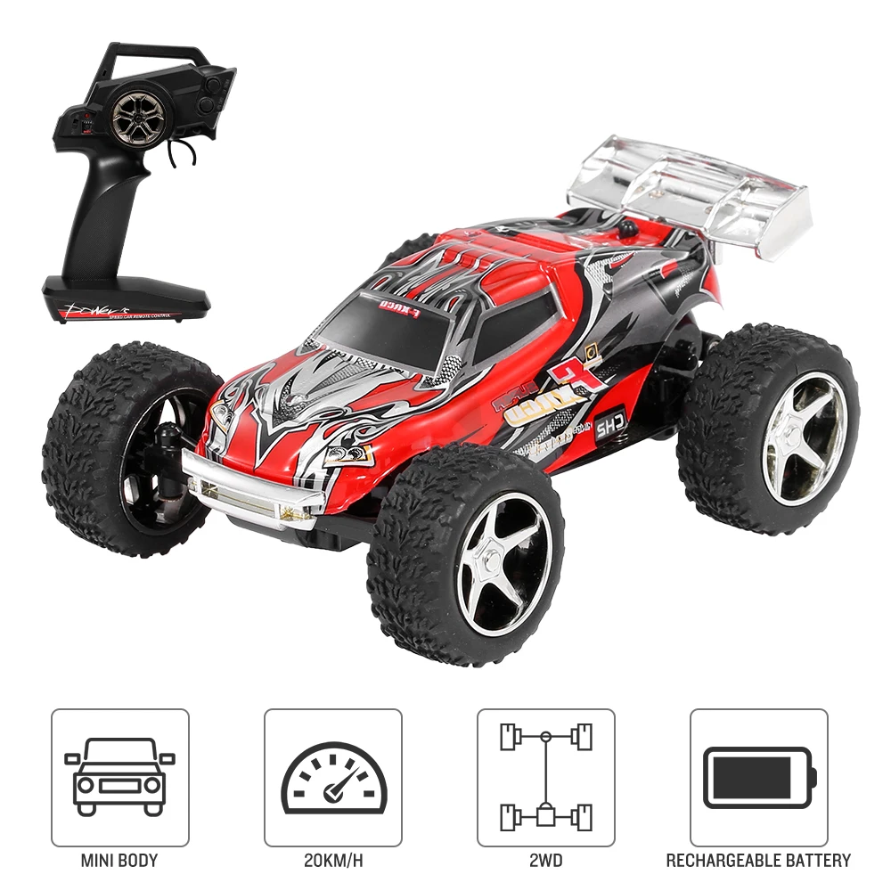 Wltoys 1/43 Мини RC автомобиль с большой ногами 2 4G пульт дистанционного управления