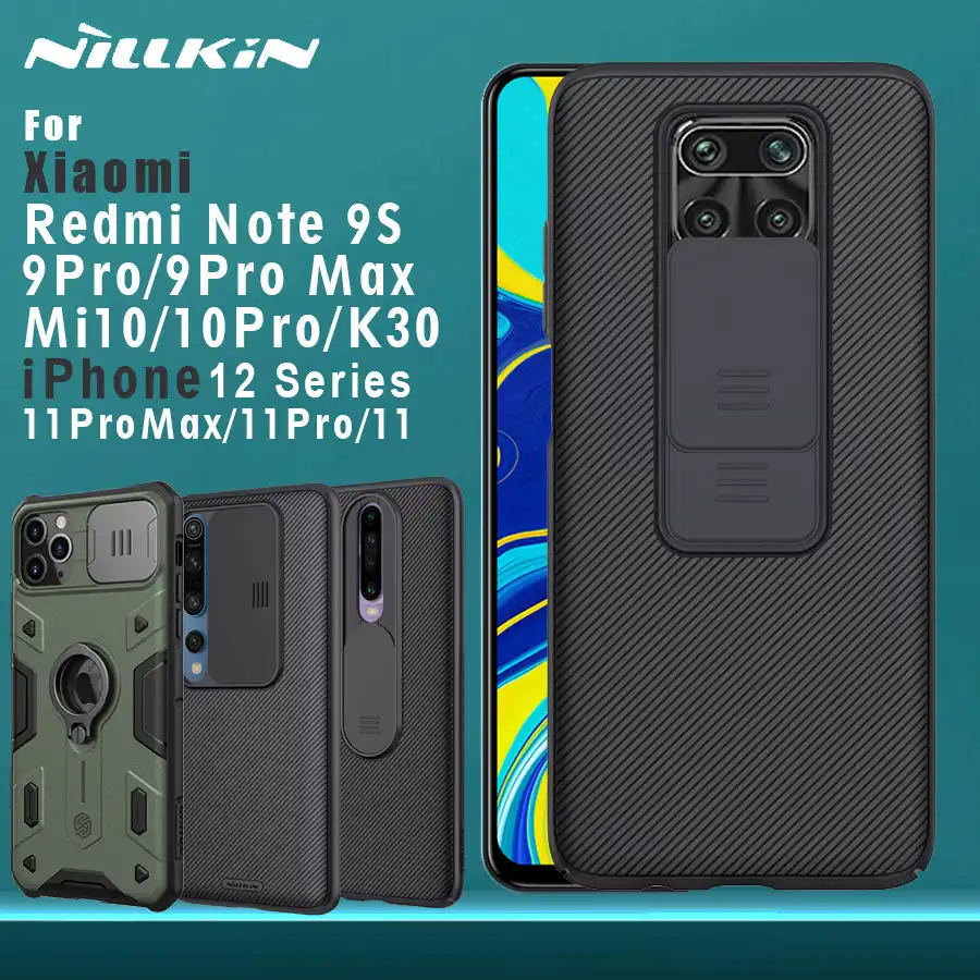 Nillkin For Xiaomi Redmi Note 9s 9 Pro Max 10 Poco X3 Nfc Iphone 12 Mini 11 Pro Max Back Cover Case Camshield Camera Protection Phone Case Covers Aliexpress