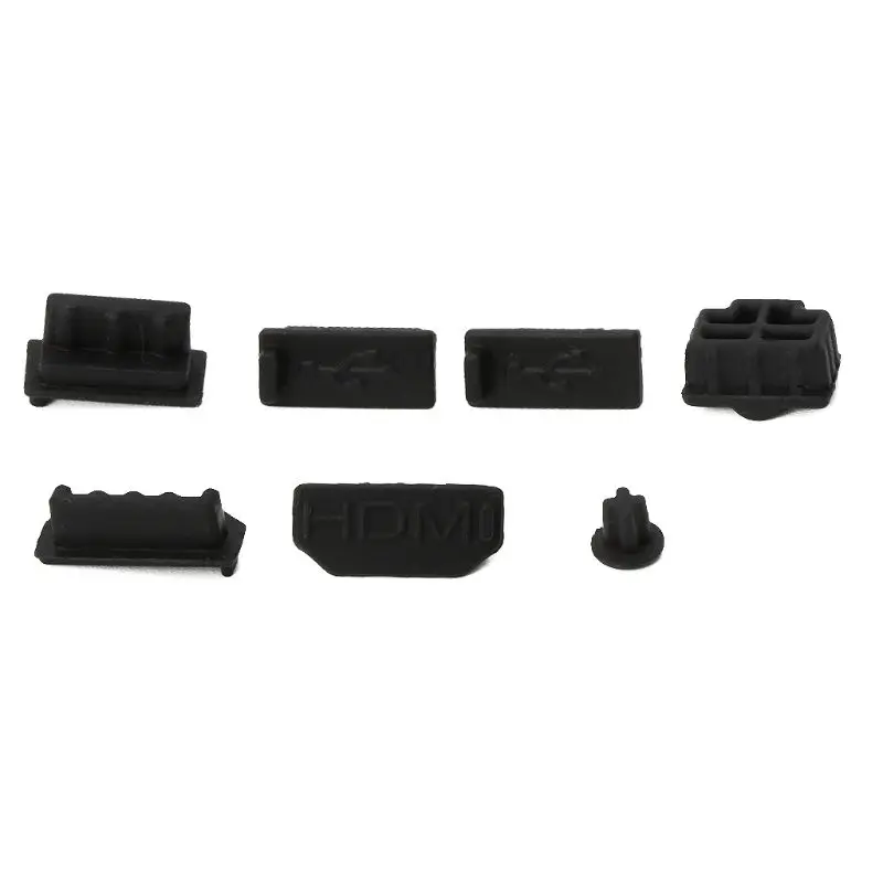 

7Pcs HDMI Dust Plug Silicone Dust Proof Cover Stopper Dustproof Case Kits for Xbox One X Gaming Console U50D for PS4