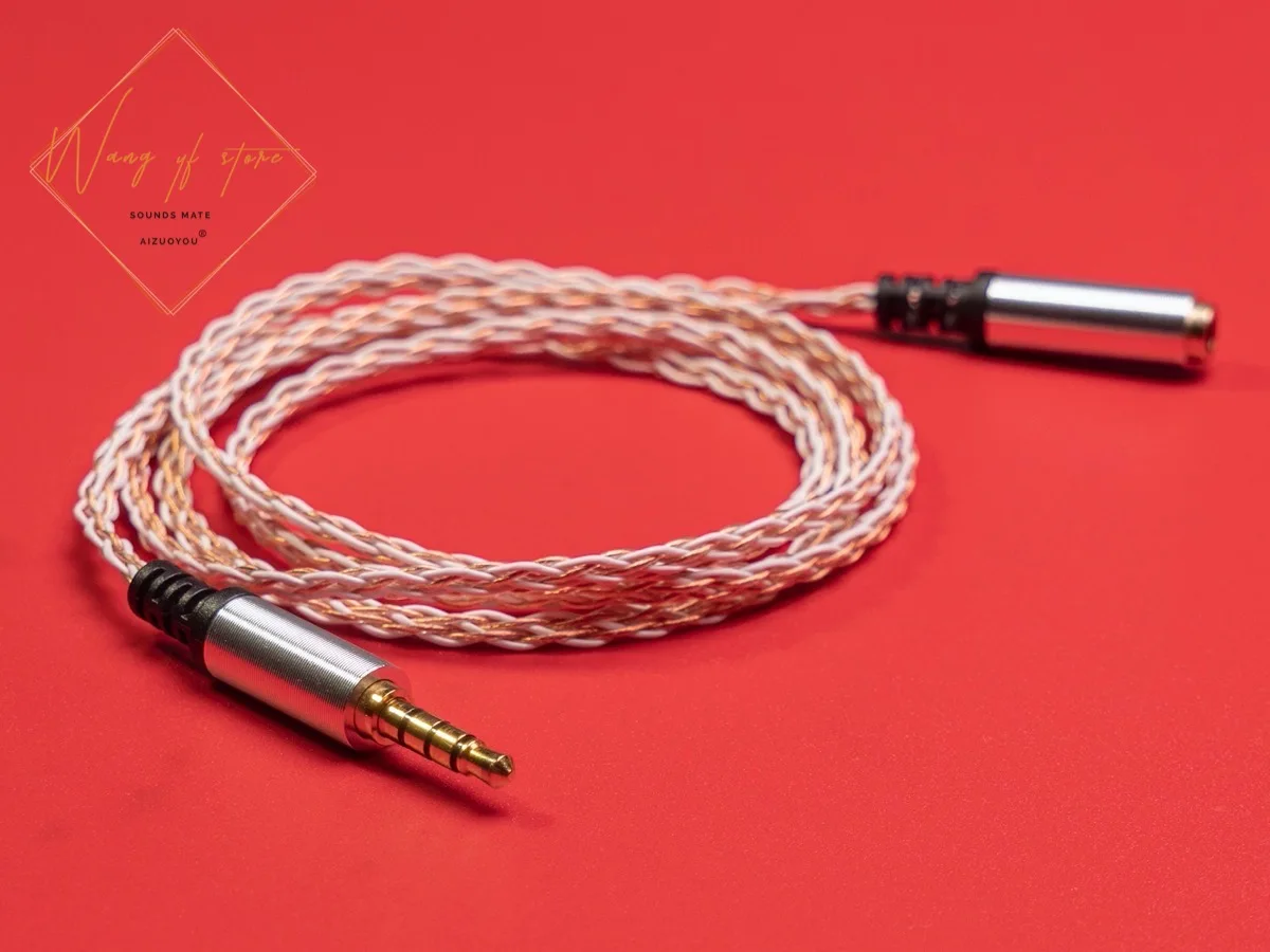 Cabo De Cobre Puro, Extensor Fio, Fone De Ouvido, Jack HIFI, 3,5mm
