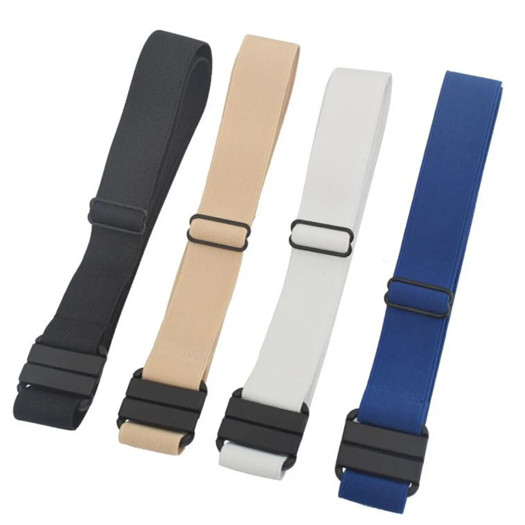 

2019 fashion new adjustable shrink telescopic strap belt elastic belt without showing flat buckle belt cinturones para mujer 50*