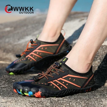 

WWKK Men&Women Aqua Shoes Outdoor Beach Water Shoes Upstream Creek Snorkeling Boots Neoprene Non-Slip Lightweight Unisex Wading