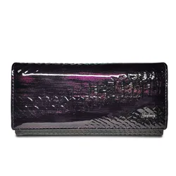 Women's Wallet Genuine Leather  Patent Alligator Purses Female Design Clutch Bag Coin Card Holder Wallets Crocodile Purse