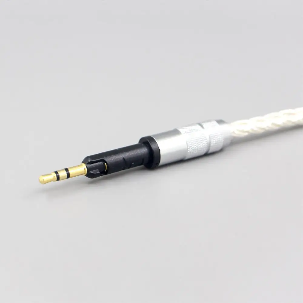 LN007213 16 Core OCC Silver Plated Headphone Earphone Cable For Sennheiser HD6 HD7 HD8 MIX DJ HD595 Headphone Headset