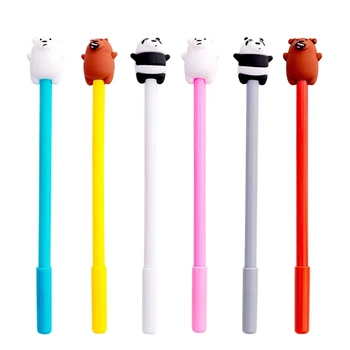 

1 Piece Cute Cartoon Animals Pen Gel Pen School Office Kawaii Supply Panda Bear Pen Stationery Creative Gift