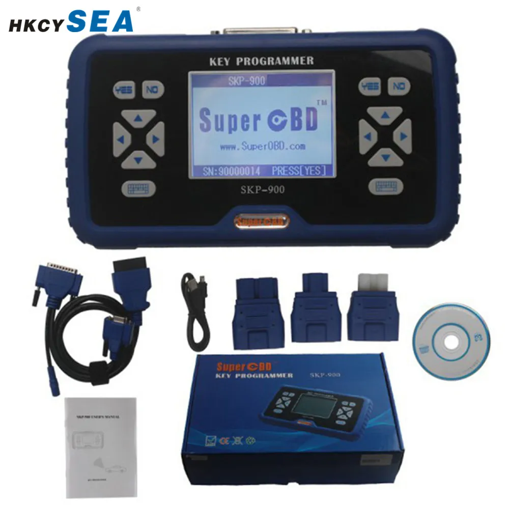SuperOBD SKP900 SKP-900 авто транспондер дистанционного ключа программист Поддержка почти всех автомобилей последняя версия V5.0