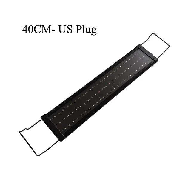 40CM-US Plug Водонепроницаемый светодиодный аквариумный светильник s садок для рыбы светильник Бар Синий Погружной Подводная лампа на прищепке акватические украшения 30/40/60 см - Цвет: 40CM-US Plug