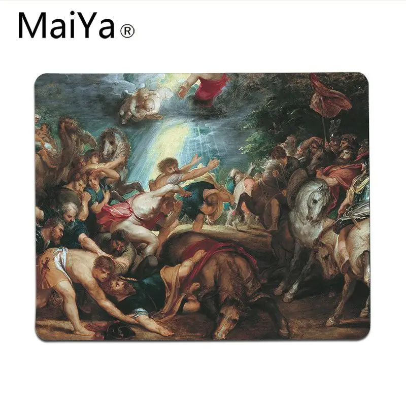 Lock Edge25x29cm Maiya высокое качество Rubens Средневековая религия арт Комфортный коврик для мыши игровой коврик для мыши большой коврик для мыши клавиатуры коврик - Цвет: Lock Edge25x29cm