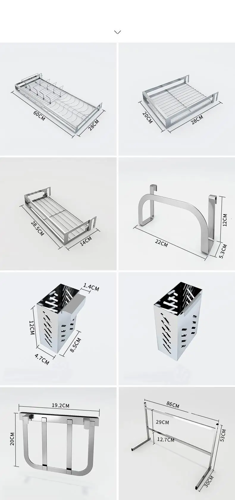 Etagere Afdruiprek Almacenamiento Органайзер из нержавеющей стали Органайзер Cozinha Cocina кухонный стеллаж для хранения
