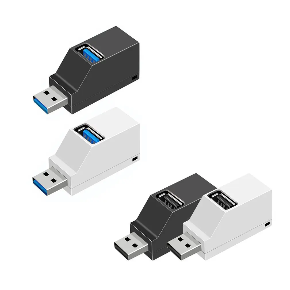 

Mini Portable HUB3 Port Splitter In-line USB HUB Extension Hub Fast Transmission High Performance Fast Heat Dissipation