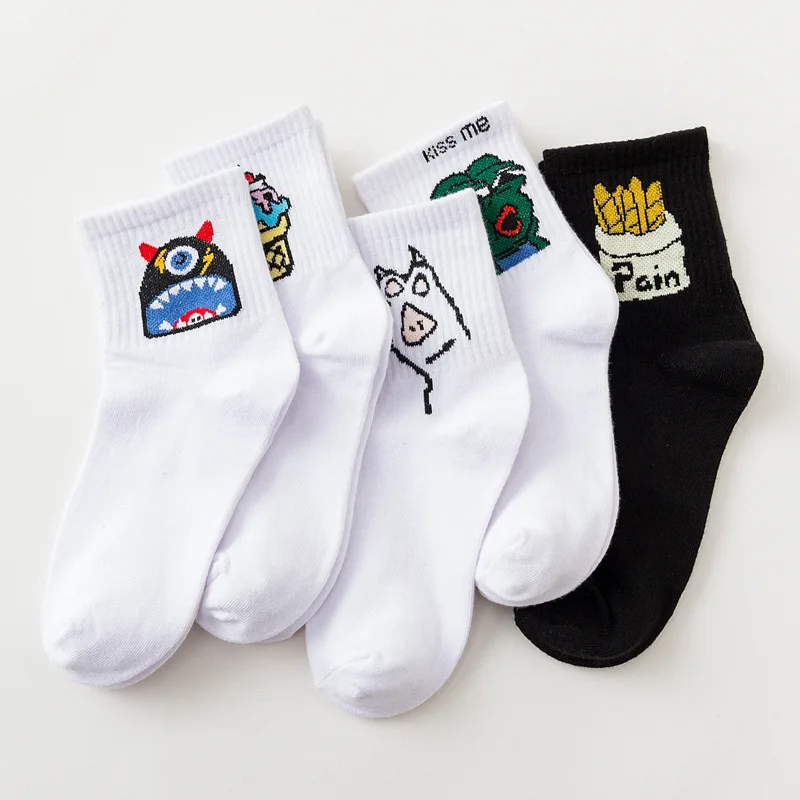 Мода, повседневные calcetines de alta calidad lindo elegante hermosa storieta Harajuku algodón damas