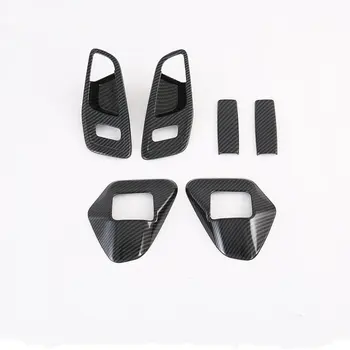 

For Ford Transit 2017/For Ford Tourneo 2016 6PCS ABS Car Door Interior Handle Bowl Protector Cover Trim Moldings Car Styling