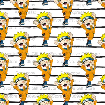 

Naruto Kakashi Sasuke Deidara Itachi Akatsuki Printed Polyester Cotton Fabric for Tissue Kids Home Textile for Sewing Doll Girls