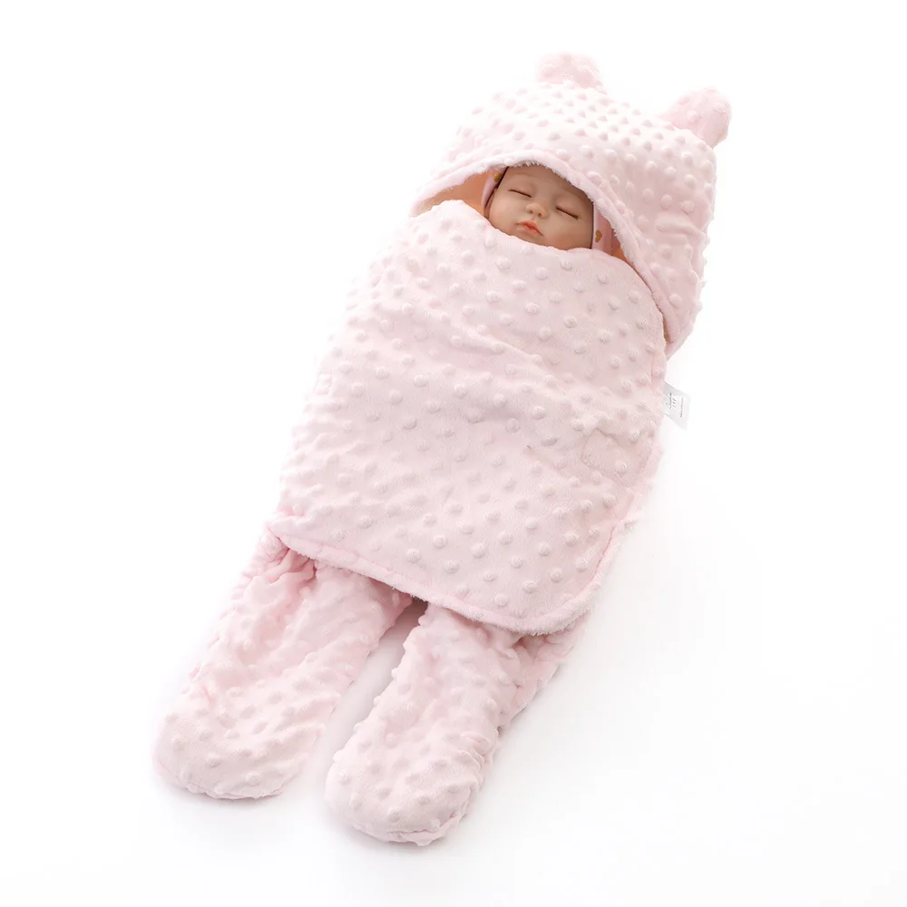 Outdoor Newborn Baby Winter Stroller Wrap Blanket Footmuff Cotton Warm Swad Sleeping Bags