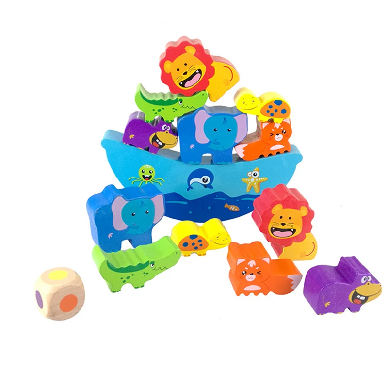 

Balance Toys Wooden Balancing Frame Baby Early Learning Colorful Wood Toys For Children Educational