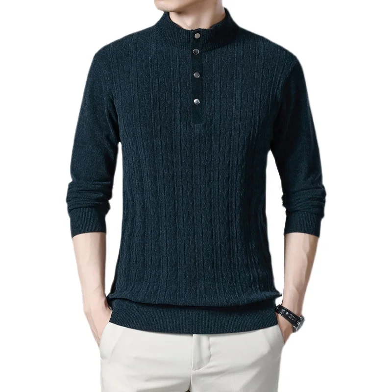 

2022 Men Fashion Casual Brand Sweater Mens O-Neck Pull Homme Spring Autumn Cotton Knitwear Pullover Clothing Jersey