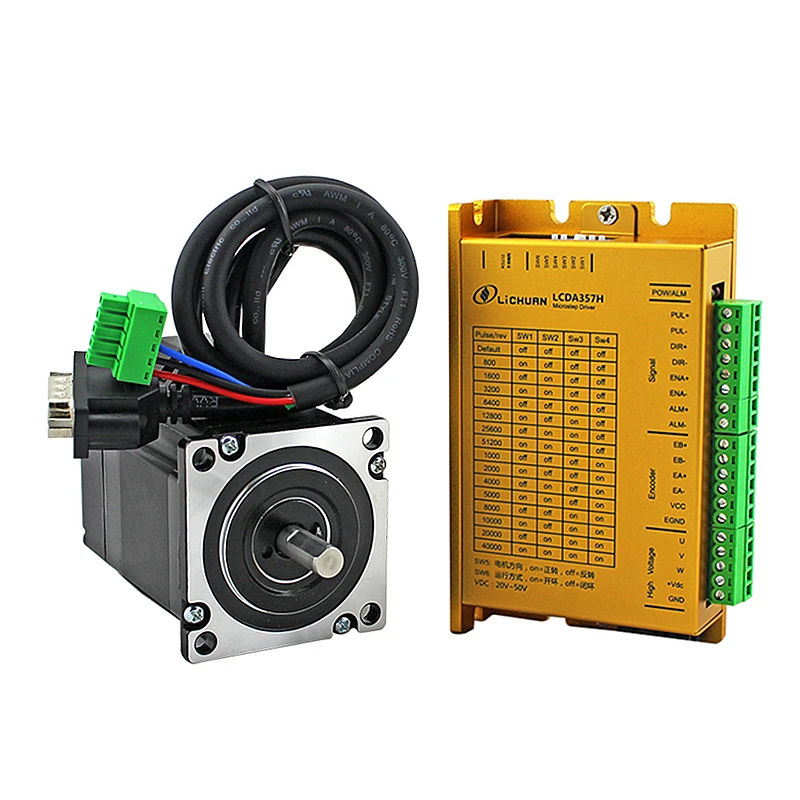 57 Schrittmotortreiber-Treibersatz CNC LCDA357H+LC57H3100 NEMA23 3NM 3PHASE ML