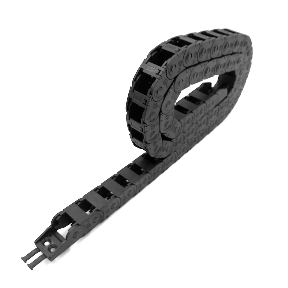 

1 Meter 15x15mm Towline Wire Carrier Cable Drag Chain Tanks Transmission Bridge exterior opening Engraving Machine Free shipping