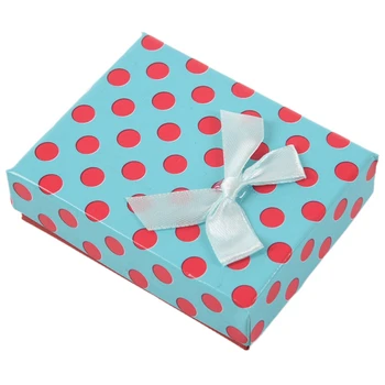 

1Pcs Jewellery Gift Boxes Necklace Pendant Bracelet Ring Display Storage Holder Blue