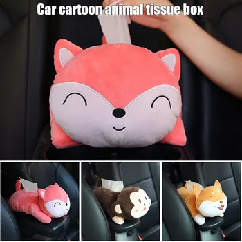 

Car Tissue Holder Cute Cartoon Paper Napkin Box Baby Wipes Wipes Container Napkin Tissue Paper Box Cover NJ88